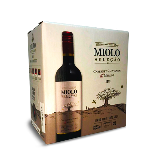VINHO SELECAO CABERNET SAUVIGNON/MERLOT BAG IN BOX MIOLO 3L VINHO MIOLO, MIOLO SELECAO, MIOLO SELECAO, CABERNET SAUVIGNON, MERLOT  Vinhos e Bebidas